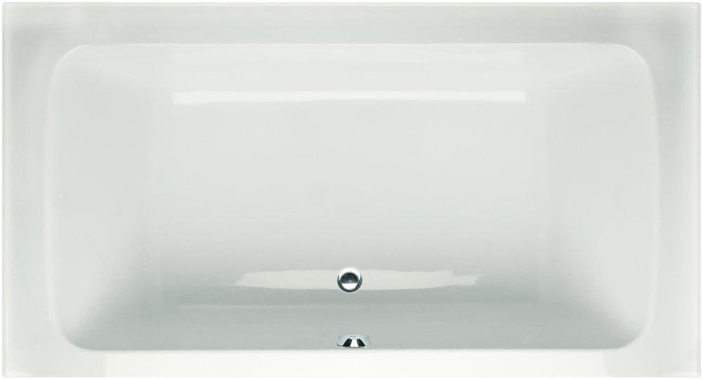 Hydro Systems White 66 x 36 in. Drop-In Bathtub with Center Drain 