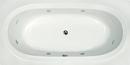 Hydro Systems Bone 72 x 36 in. Combo Drop-In Bathtub with Center Drain 