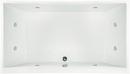 74 x 38 in. Whirlpool Drop-In Bathtub with Center Drain and with Side Drain in Bone