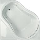 64 x 74 in. Combo Drop-In Bathtub with End Drain in Bone