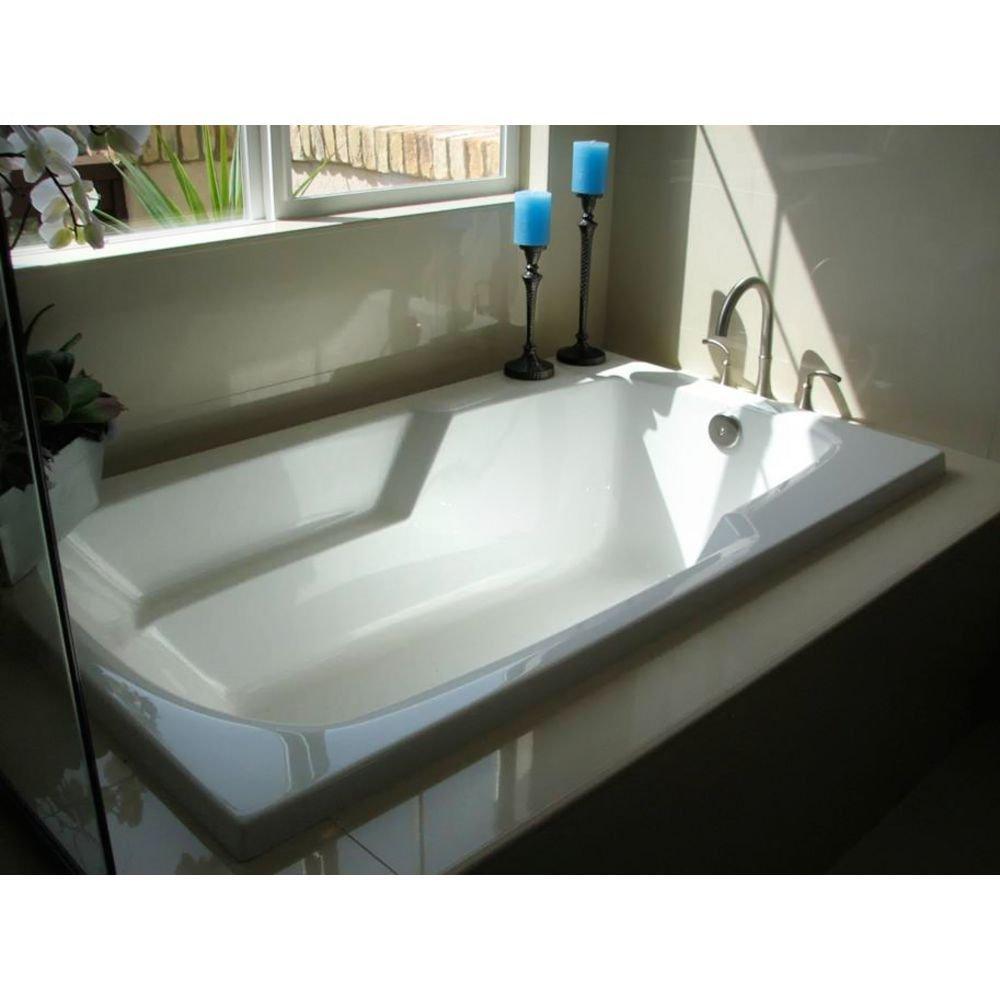 Hydro Systems White 66 x 38 in. Soaker Drop-In Bathtub with Center Drain 