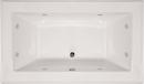 72 x 42 in. Whirlpool Drop-In Bathtub with Center Drain and with Side Drain in Bone