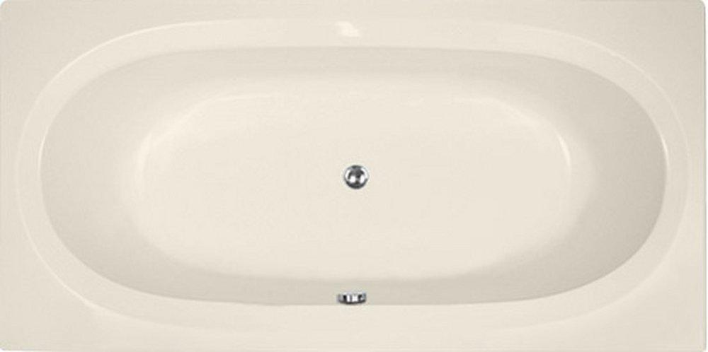 Hydro Systems Biscuit 72 x 36 in. Whirlpool Drop-In Bathtub with Center Drain 