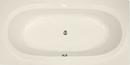 Hydro Systems Biscuit 72 x 36 in. Whirlpool Drop-In Bathtub with Center Drain 
