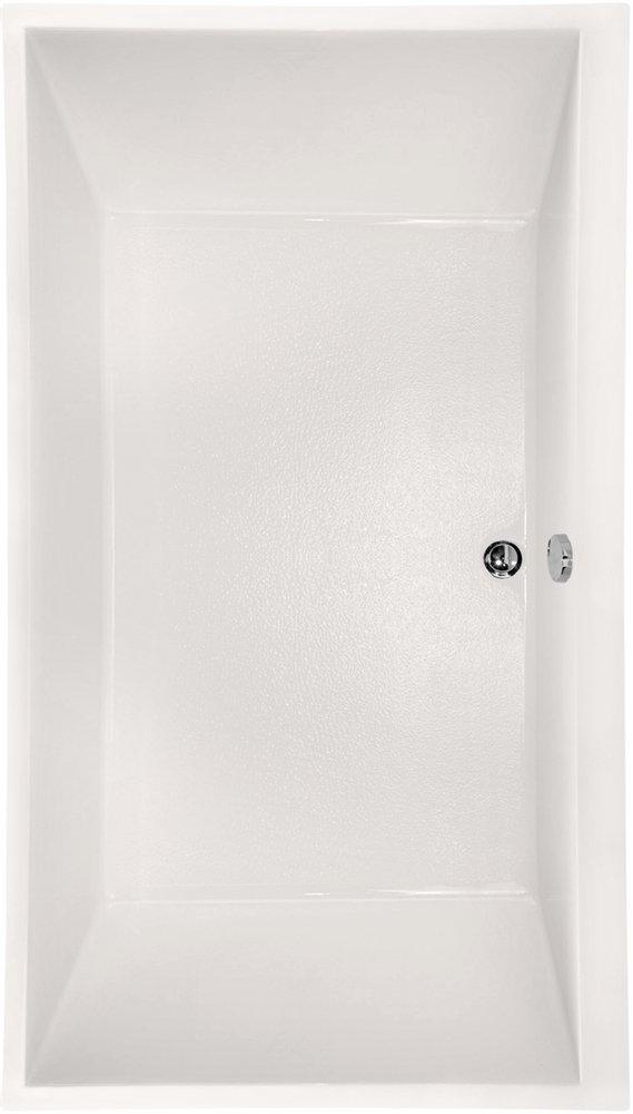 Hydro Systems White 74 x 38 in. Drop-In Bathtub with Center Drain 