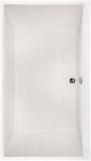 74 x 38 in. Drop-In Bathtub with Center Drain in White