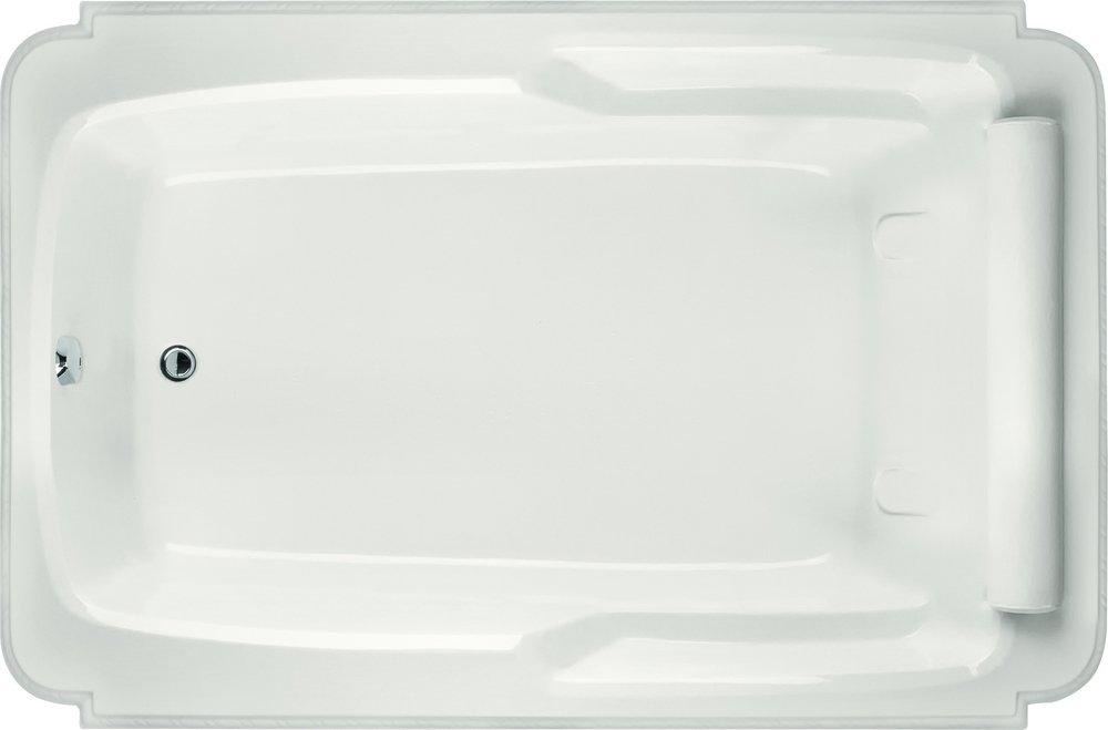 Hydro Systems Bone 74 x 48 in. Soaker Drop-In Bathtub with End Drain 
