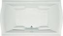 72 x 42 in. Soaker Drop-In Bathtub with Center Drain and with Side Drain in Bone