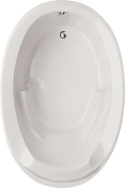 60 x 36 in. Soaker Drop-In Bathtub with End Drain in White