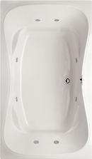 72 x 41-3/4 in. Whirlpool Drop-In Bathtub with Center Drain in White