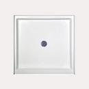 Hydro Systems White Gelcoat Shower Base with Center Drain 