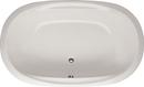 74 x 44 in. Drop-In Bathtub with Center Drain in White