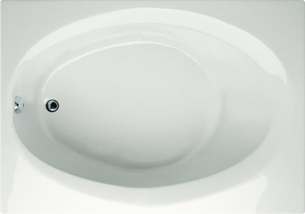 Hydro Systems Biscuit 71-1/2 x 42-1/2 in. Drop-In Bathtub with End Drain 