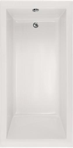 66 x 32 in. Soaker Drop-In Bathtub with End Drain in White