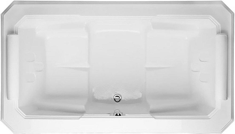 Hydro Systems Biscuit 77-1/2 x 43-3/4 in. Air Bath Drop-In Bathtub with Center Drain 