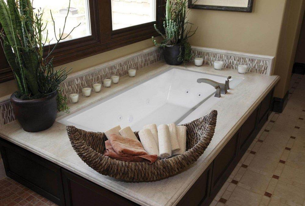 Hydro Systems Biscuit 86 x 50 in. Soaker Drop-In Bathtub with Center Drain and with Side Drain 