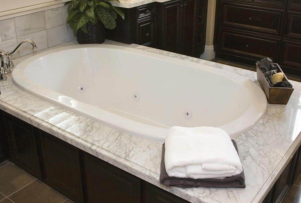 Hydro Systems Biscuit 74 x 44 in. Drop-In Bathtub with Center Drain 