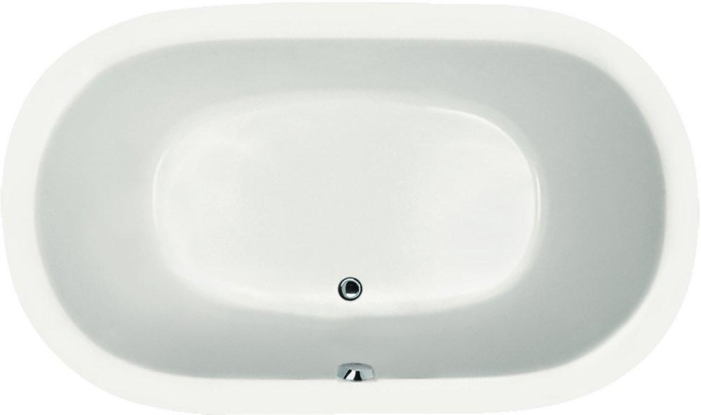 Hydro Systems Biscuit 74 x 44 in. Drop-In Bathtub with Center Drain 