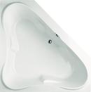 Hydro Systems White 60 x 60 in. 75 gal Acrylic and Reinforced Fiberglass Corner Drop-In Bathtub with Front Drain 