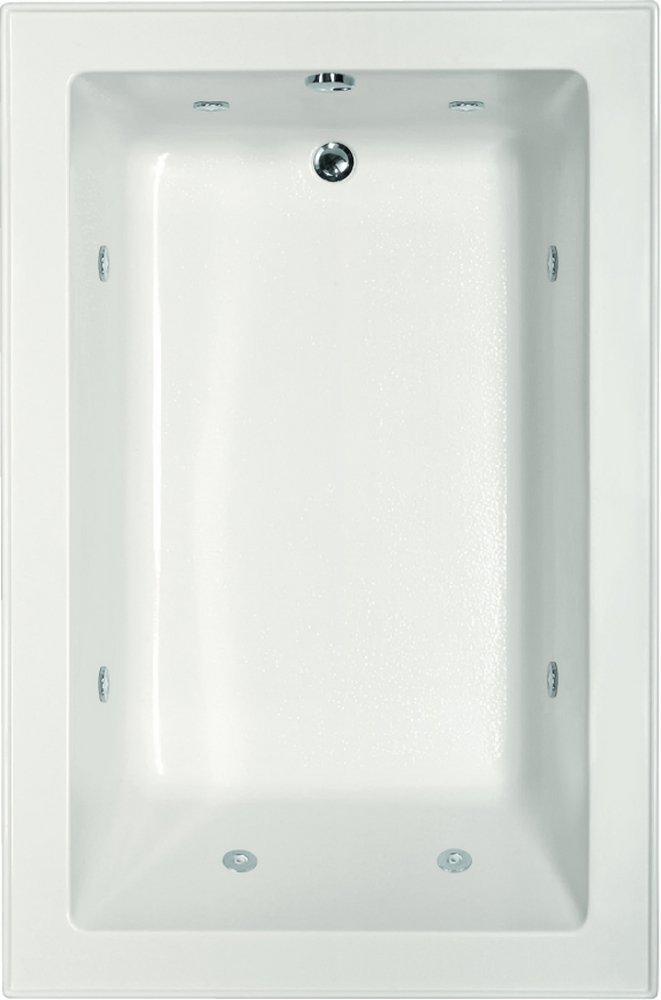 Hydro Systems Bone 60 x 42 in. Combo Drop-In Bathtub with End Drain 