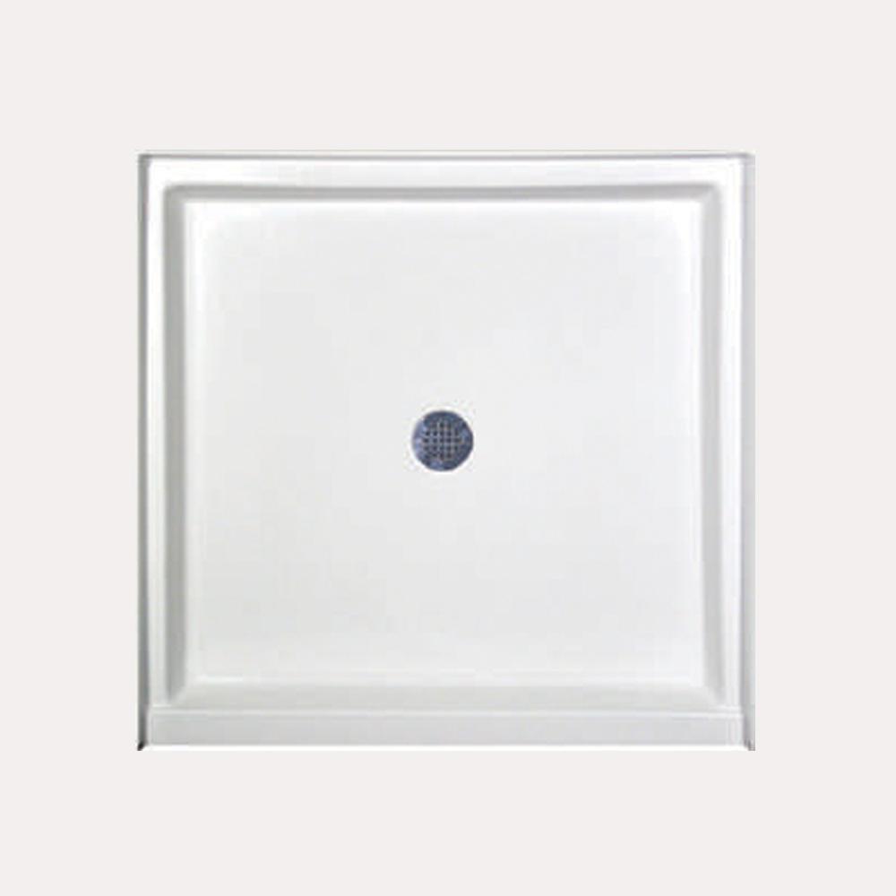 42 X 48 Center Acrylic Shower Pan White 