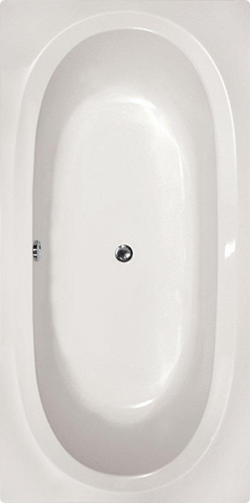 Hydro Systems White 71-1/2 x 35-1/2 in. Soaker Drop-In Bathtub with Center Drain 