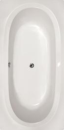 Hydro Systems White 71-1/2 x 35-1/2 in. Soaker Drop-In Bathtub with Center Drain 