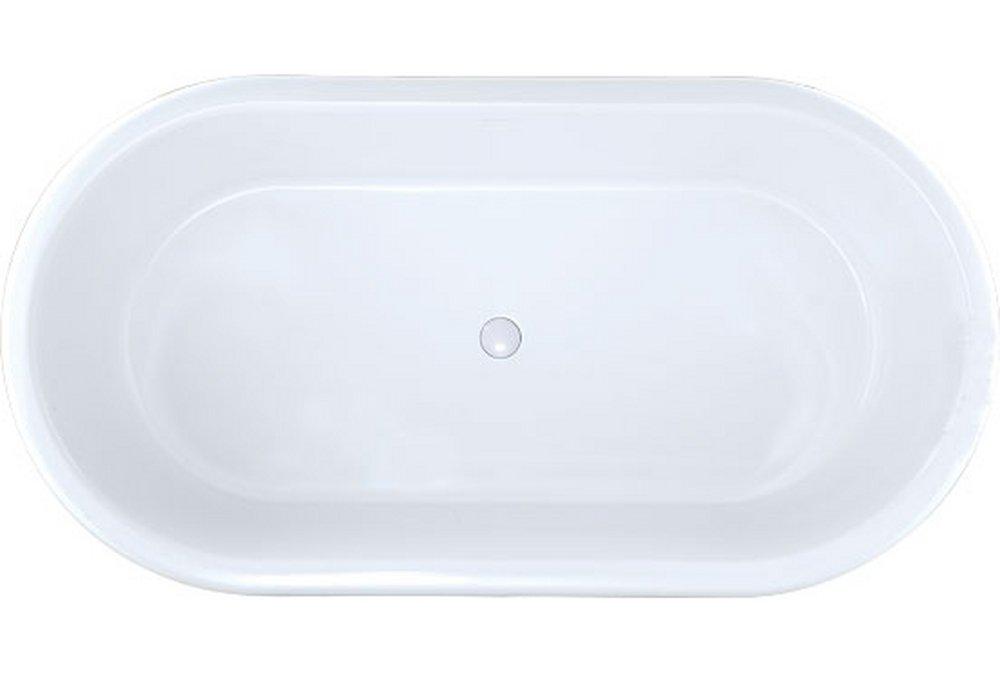 Hydro Systems Biscuit 60 x 32 in. Drop-In Bathtub with Center Drain 