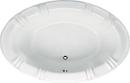Hydro Systems Bone 66 x 42 in. Soaker Drop-In Bathtub with Center Drain and with Side Drain 