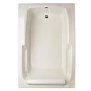 60 x 48 in. Soaker Drop-In Bathtub with End Drain in Biscuit