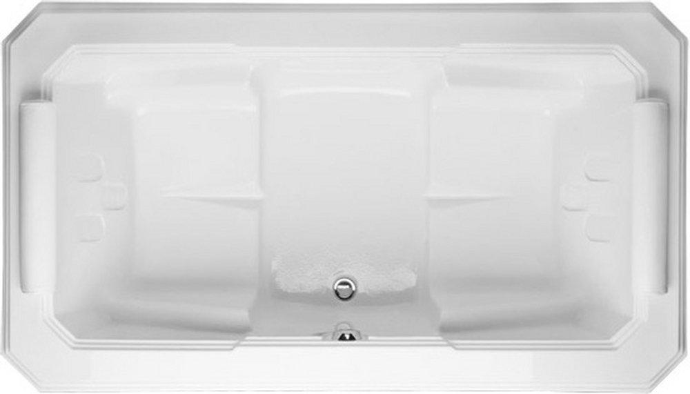 Hydro Systems White 78 x 44 in. Soaker Drop-In Bathtub with Center Drain 