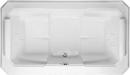 78 x 44 in. Soaker Drop-In Bathtub with Center Drain in White