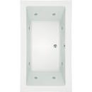 Hydro Systems White 74 x 42 in. Whirlpool Drop-In Bathtub with Center Drain 