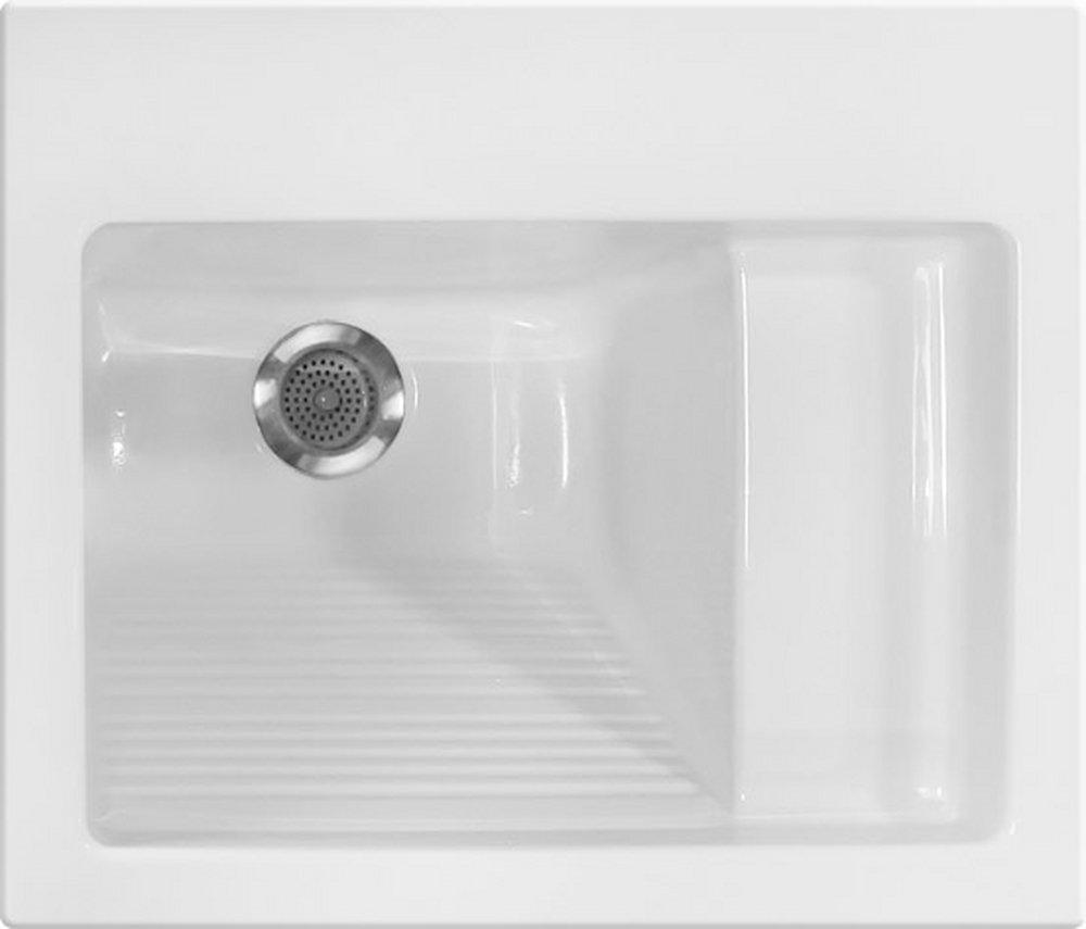 Hydro Systems White Delicate Touch Laundry Sink 