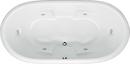 Hydro Systems Bone 72 x 36 in. Whirlpool Drop-In Bathtub with Center Drain and with Side Drain 