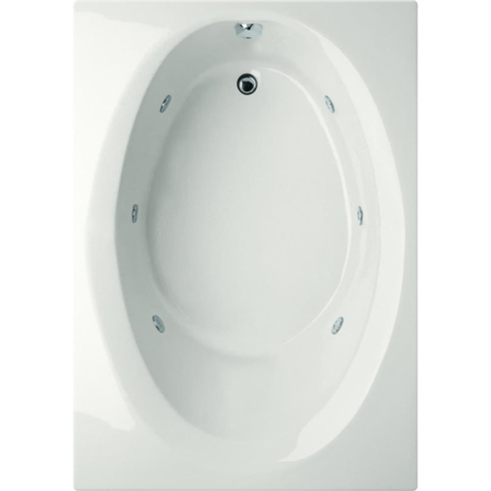 Hydro Systems Biscuit 84 x 42 in. Combo Drop-In Bathtub with Center Drain 