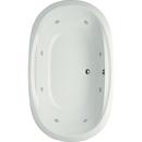 Hydro Systems White 60 x 38 in. Whirlpool Drop-In Bathtub with Center Drain 