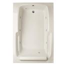 Hydro Systems Bone 66 x 42 in. Combo Drop-In Bathtub with End Drain 