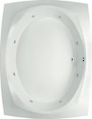 Hydro Systems White 82 x 63 in. Whirlpool Drop-In Bathtub with Center Drain 