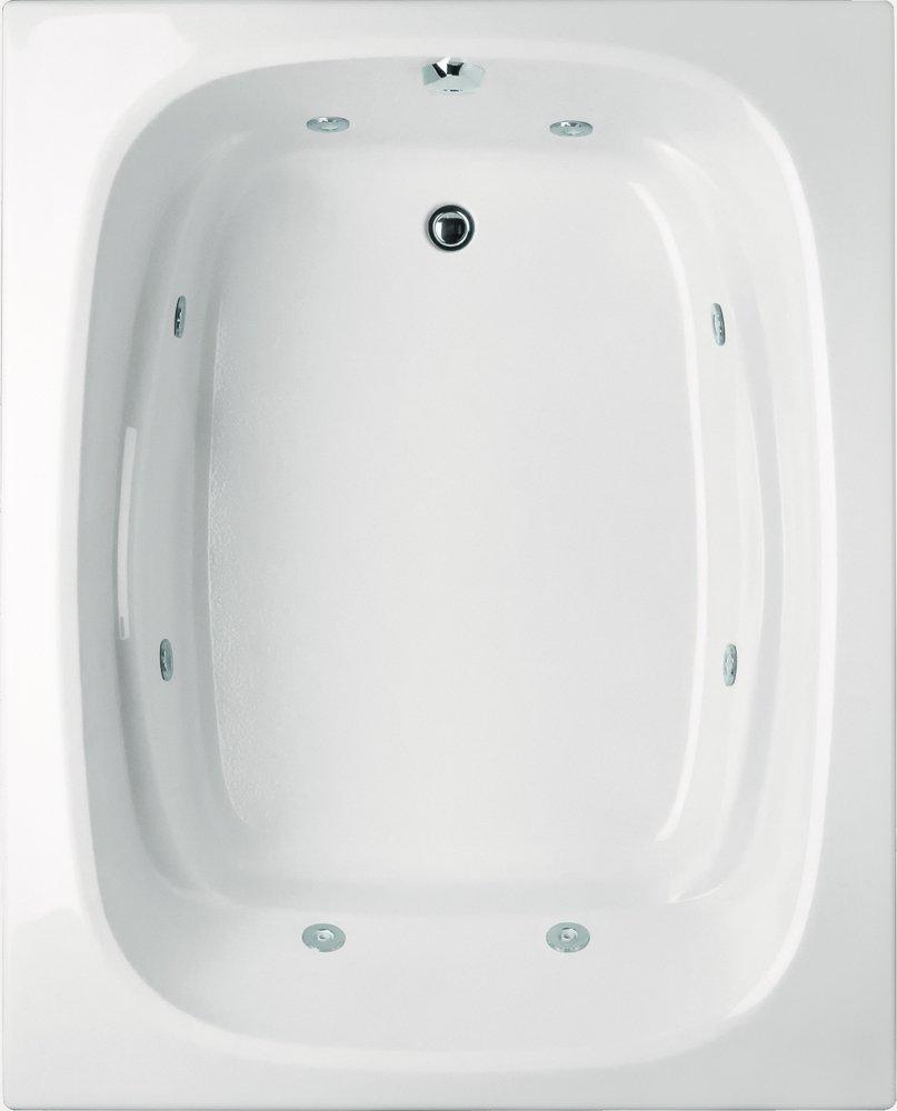 Hydro Systems White 60 x 48 in. Combo Drop-In Bathtub with End Drain 