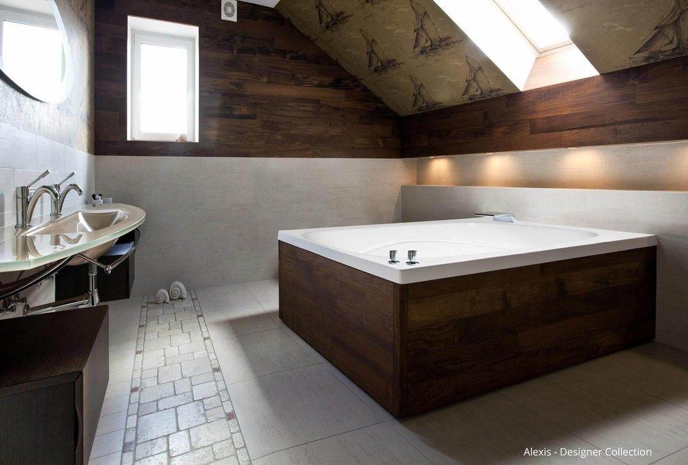 Hydro Systems White 60 x 48 in. Combo Drop-In Bathtub with End Drain 