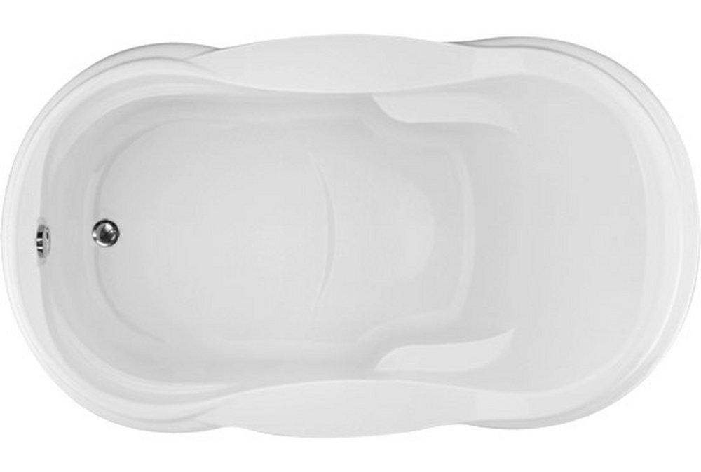 Hydro Systems White 72 x 42 in. Combo Drop-In Bathtub with End Drain 