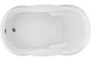 Hydro Systems White 72 x 42 in. Combo Drop-In Bathtub with End Drain 