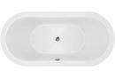 Hydro Systems White 72 x 36 in. Combo Drop-In Bathtub with Center Drain 