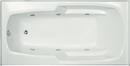 60 x 32 in. Combo Drop-In Bathtub with End Drain in White