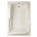 66 x 42 in. Whirlpool Drop-In Bathtub with End Drain in Biscuit