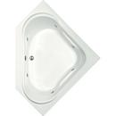 55 x 55 in. Acrylic Corner Bathtub with Center Front Drain in White