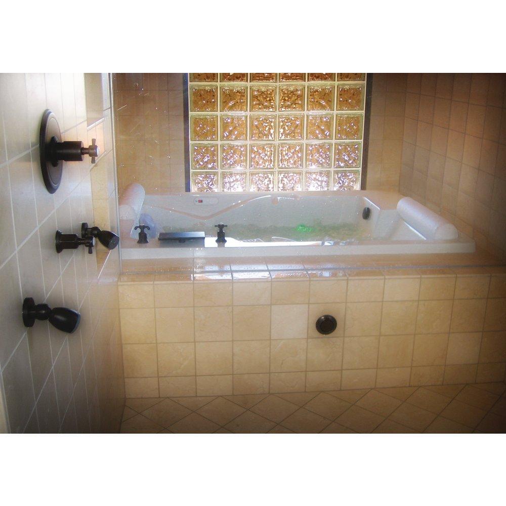 Hydro Systems White 72 x 48 in. Rectangle Whirlpool Bathtub with Corner Drain 