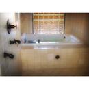 Hydro Systems White 72 x 48 in. Rectangle Whirlpool Bathtub with Corner Drain 