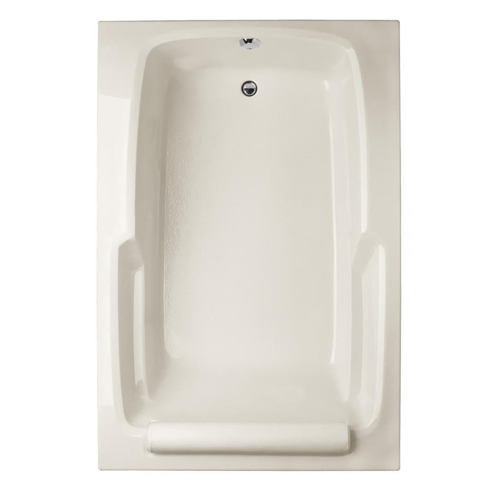 Hydro Systems Biscuit 60 x 48 in. Combo Drop-In Bathtub with End Drain 